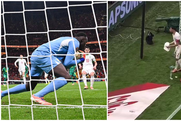 AFCON 2025: Morocco's Hakimi caught on camera stealing Mendy’s towel in final defeat to Senegal