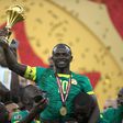 Sadio Mane lifts his and Senegal's second AFCON title.