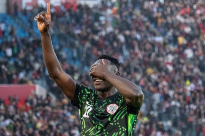 Super Eagles striker Akor Adams || Image credit: Imago