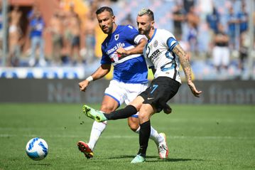 Quagliarella, 39, scores twice to boost Sampdoria survival bid