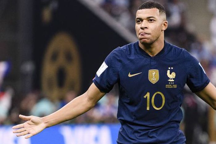 Kylian Mbappe celebrates after scoring for France | Imago