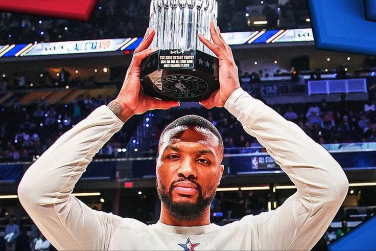 Damian Lillard wins Kobe Bryant MVP award as Giannis Antetokounmpo leads East to a 211-186 win against West in 2024 NBA All-Star Game.