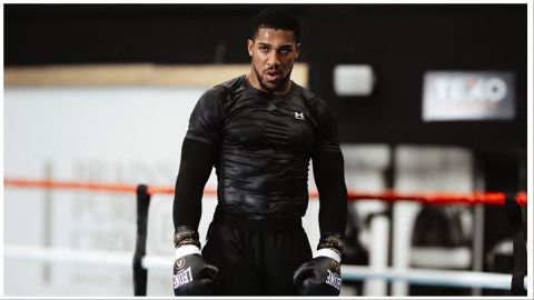Anthony Joshua vs Francis Ngannou face off: Nigerian and Cameroon boxing stars trade words