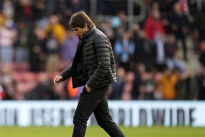 Antonio Conte of Tottenham Hotspur at St Mary's Stadium during a match against Southampton.