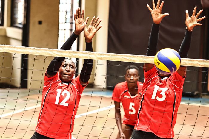 Kenya Prisons Volleyball team in action