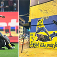 Bright Osayi-Samuel's iconic moment was made into a mural || Image credit: Imago
