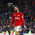 Bruno Fernandes celebrates Manchester United's progress to the FA Cup semifinal|MANCHESTER UNITED IMAGE