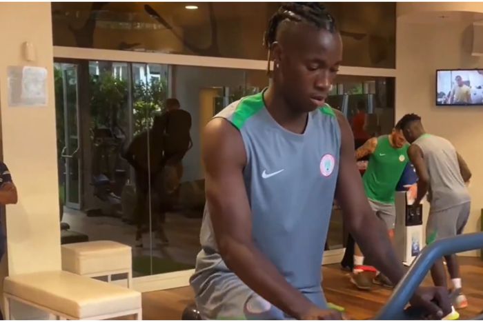 Super Eagles' new midfielder Papa Daniel.