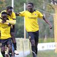Tusker FC players celebrating against Wazito FC.