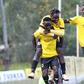 Tusker FC players celebrating against Wazito FC.