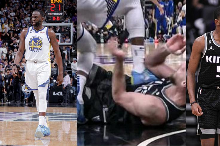 Draymond Green will serve his suspension when the Warriors play the Kings in Game 3 of the series at Chase Center on April 20,