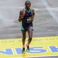Benson Kipruto in action during the 2023 Boston Marathon