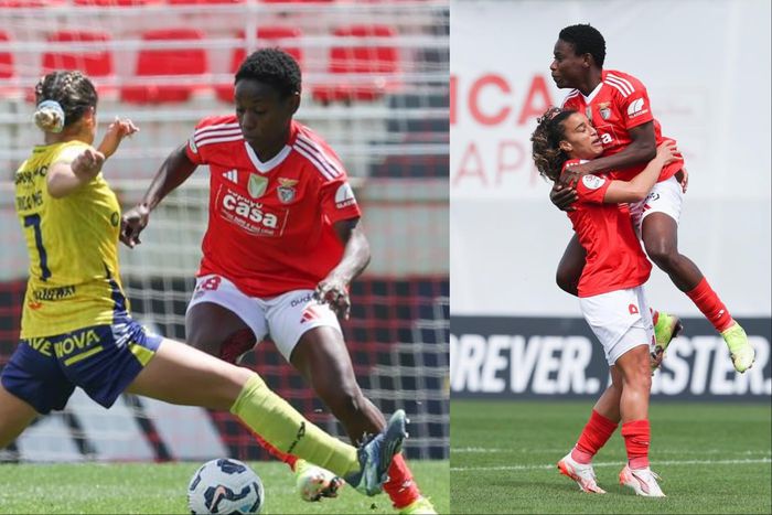 In Taça de Portugal Feminina, Super Falcons star Christy Ucheibe scores as Benfica Play Out 2-2 draw against Valadares Gaia.