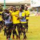 Tusker players celebrate David Odoyo's goal during their quater-final clash against Sofapaka last month. Photo Credit: Mozzart Bet Cup