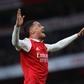 William Saliba of Arsenal celebrates Reiss Nelson s last minute winning goal during the Premier League match between Arsenal and Bournemouth at the Emirates Stadium, London, England on 4 March 2023.