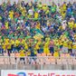 Yanga SC fans celebrate after CAF Cofederation Cup match win.