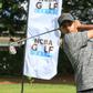 Junior golfer Ishan Samani in action
