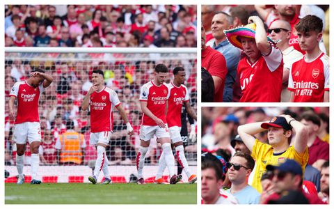 Arsenal’s injury-time win against Everton not enough to break 20 years title drought
