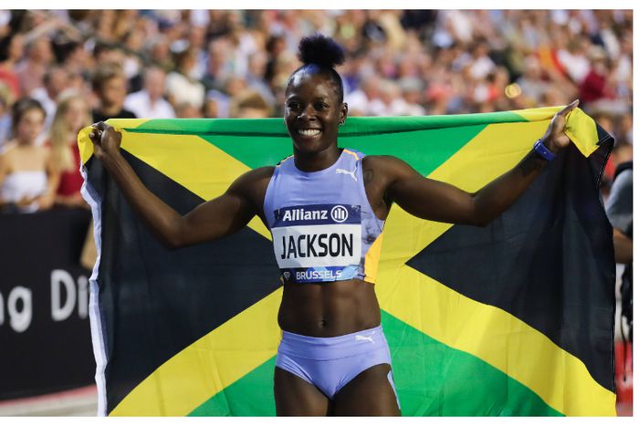 Shericka Jackson marks debut with a win