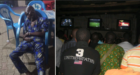 Tragedy strikes Lagos beer parlour as Nigerian man found dead watching football match