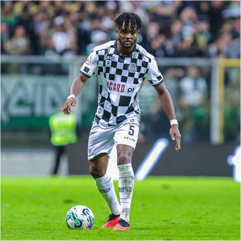 Super Eagles defender Chidozie Awaziem in action for Boavista.