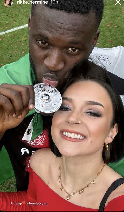 Victor Boniface girlfriend Rikke Hermine