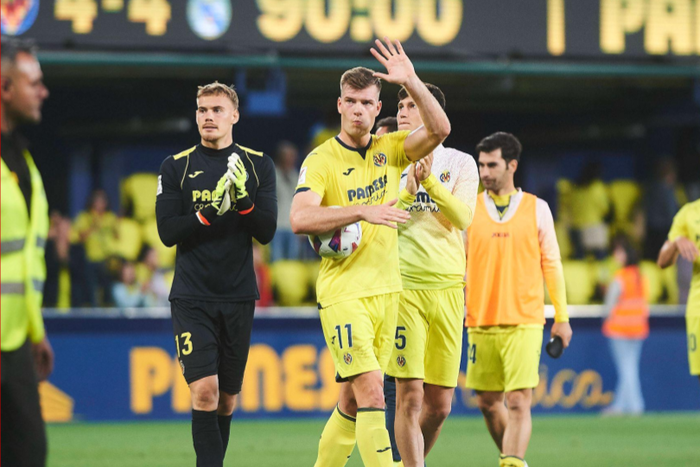 Alexander Sorloth scored four goals for Villarreal in the 4-4 draw against Real Madrid || Image credit: Imago
