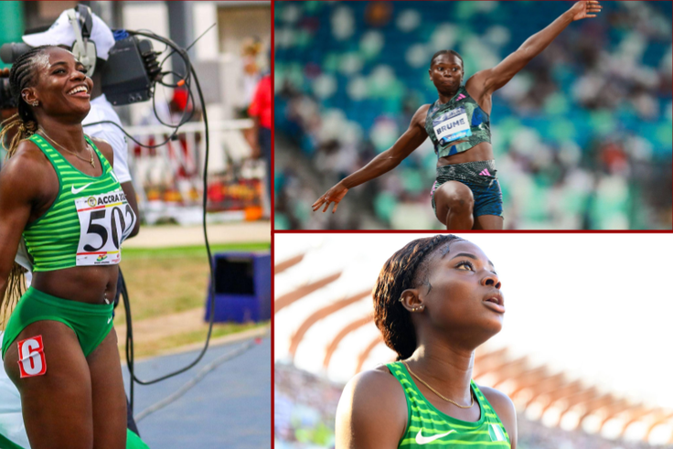 Tobi Amusan, Ese Brume, Favour Ofili all shine at the Adidas Atlanta City games || Image credit: Imago