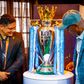 Sanwo-Olu receives Premier League trophy