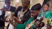 Super Eagles: See how Osimhen and Boniface linked up with Davido