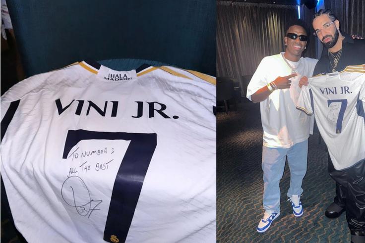 After Drake shared a picture of Vinicius' new No. 7 shirt on his Instagram story, fans are concerned that Los Blancos will have a trophy-less season.