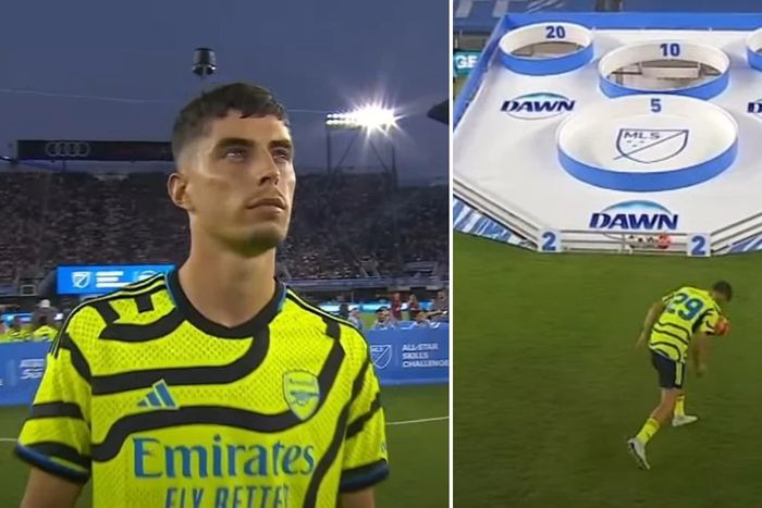Arsenal's Kai Havertz was awful in the MLS Skills challenge