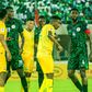 Paul Onuachu, Wilfred Ndidi of Nigeria and Teboho Mokoena of South Africa during the 2026 FIFA World Cup Qualifier match between Nigeria and South Africa at Goodswill Akpabio Stadium on June 7, 2024 in Uyo, Nigeria. Photo by Oty Silas