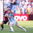 Messi being fouled by Spanish player || Imago