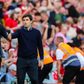 Jürgen Klopp (L) and Andoni Iraola shake hands after the FA Premier League match between Liverpool FC and AFC Bournemouth at Anfield || Imago