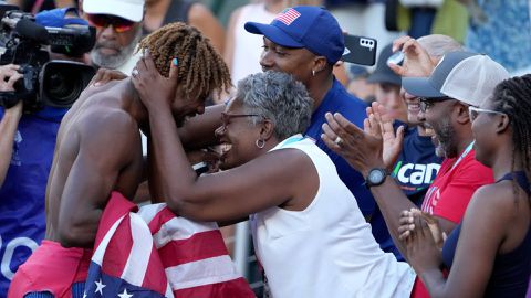 Noah Lyles' mother Keisha Cane reveals household mantra that helps her son bounce back from adversity