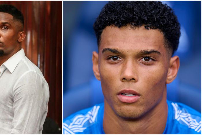 Samuel Eto'O is proud of his son, Etienne.