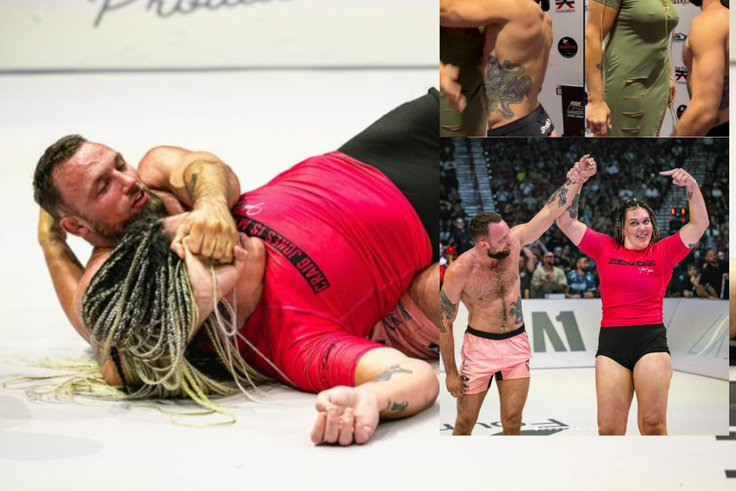 [Watch]- Female MMA fighter getting choked by male counterpart in intergender MMA fight