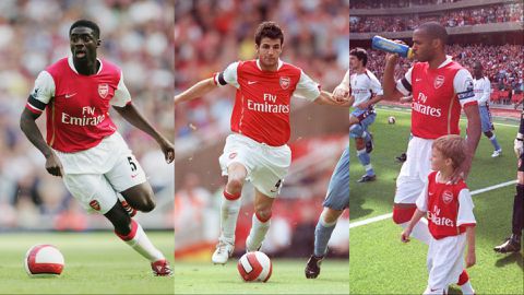 Arsenal remember Fabregas, Henry and Toure