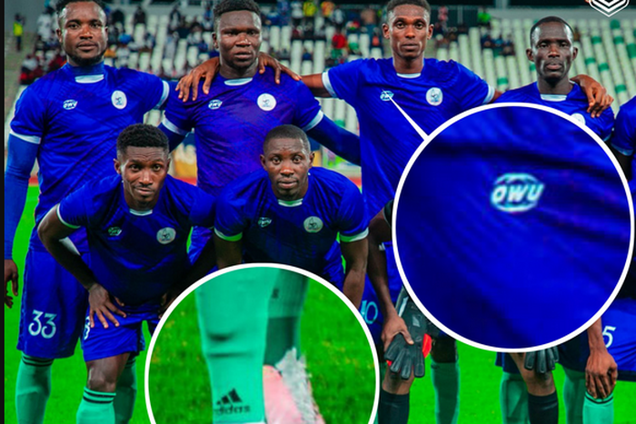The kit River United players wore in the game against Etoile Filante of Burkina Faso has generated controversies on social media |Pulsesports.ng