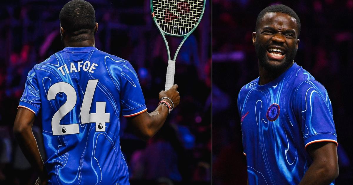 Frances Tiafoe rocks Chelsea jersey ahead of 2024 Laver Cup | Pulse ...