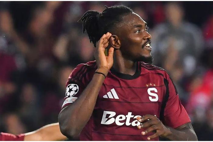 History Maker! Victor Olatunji is happy with what he achieved in the UCL. (Photo Credit: UEFA)