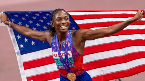 Tokyo 2025: Melissa Jefferson-Wooden becomes FIRST American woman in  history to become 100m and 200m world champion | Pulse Sports Nigeria