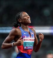 Melissa Jefferson-Wooden: World's fastest woman sets future goals on 'World Record' after gold-medal sweep in Tokyo