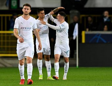 Man City crush Brugge to re-energise Champions League push