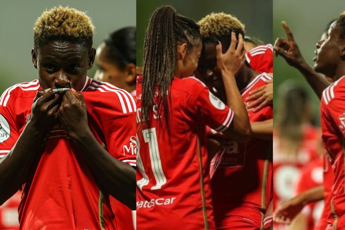 It took Ucheibe just eight minutes after her introduction to score the last goal of the game. X/Benfica