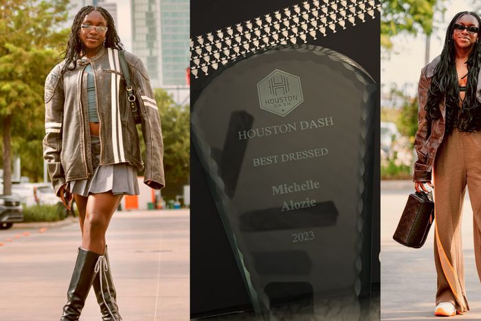 According to Alozie, she recently bagged the Houston Dash Best Dressed award for the year 2023. Instagram/Alozie
