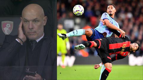 Arsenal fans blame Howard Webb for Saliba red card - Reactions as Gunners lose 2-0 to Bournemouth