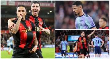 Bournemouth vs Arsenal: Saliba sees Red as Saka-less Gunners suffer title blow against Cherries