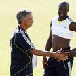 Royston Drenthe alongside Lassana Diarra and Jose Mourinho